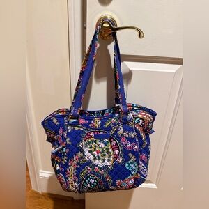 NWT Vera Bradley Iconic Glenna Satchel in Romantic Paisley